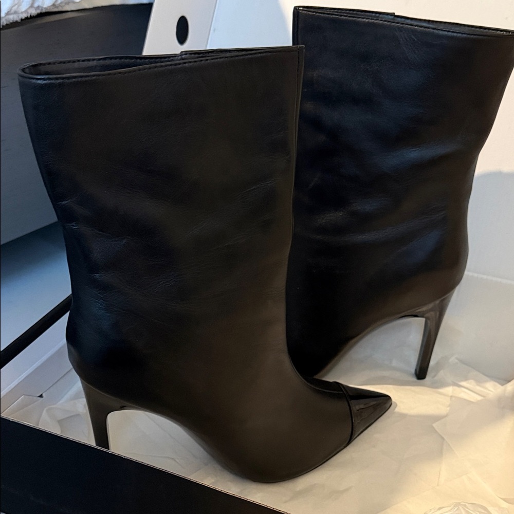 Nine West Black Heeled Boots